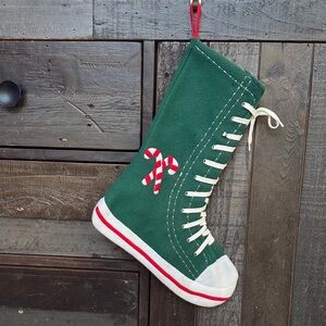Green Converse Sneaker Style Stocking